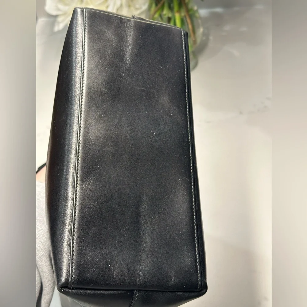 Gucci Black Calf Leather Shoulder Bag with Bamboo Handle + COA - Picture 8 of 16